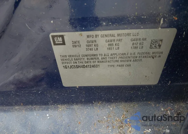 1G1JC5SH4D4124601: 42431322