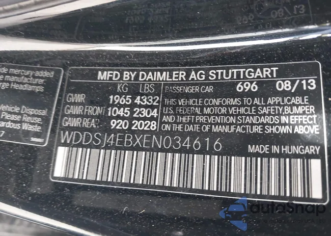 WDDSJ4EBXEN034616: 42431381