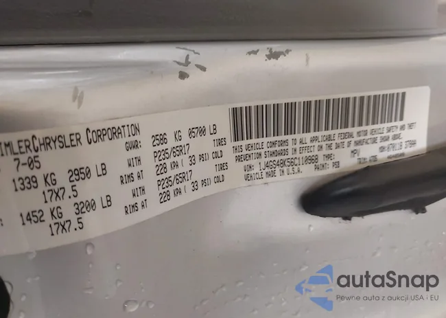 1J4GS48K56C110968: 42431419