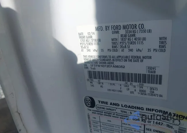 1FTFW1EF2EFA98352: 42431428