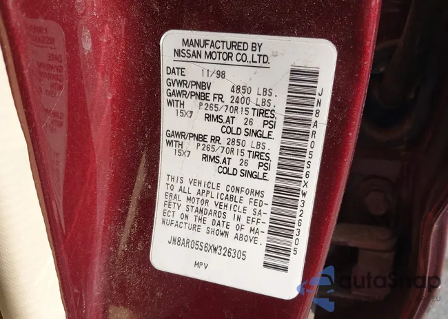 JN8AR05S6XW326305: 42430452