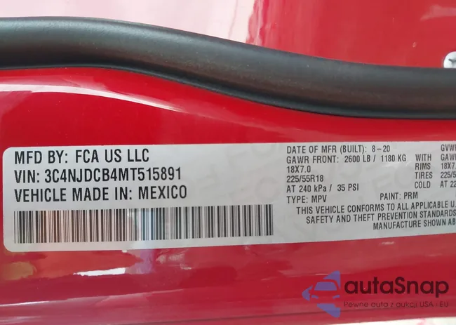 3C4NJDCB4MT515891: 42430460