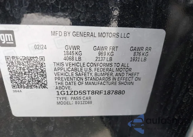 1G1ZD5ST8RF187880: 42430491