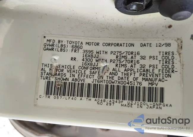 JT6HT00W7X0045176: 42430770