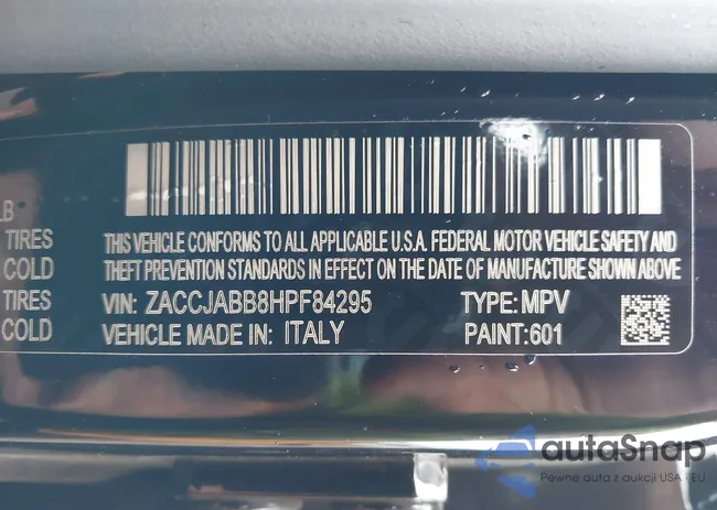 ZACCJABB8HPF84295: 42431891