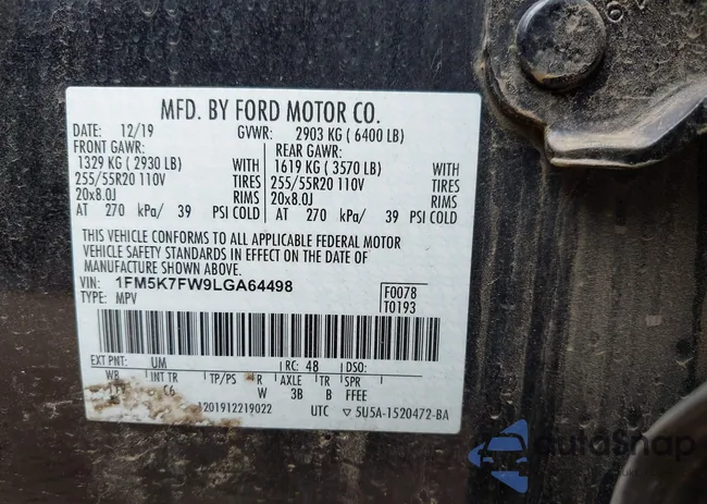 1FM5K7FW9LGA64498: 42432060