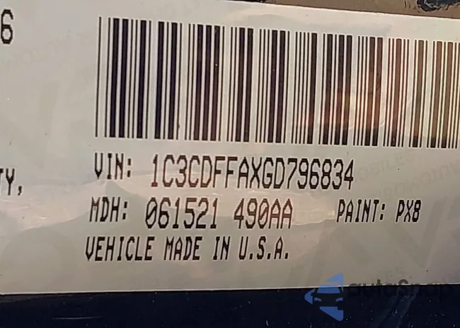 1C3CDFFAXGD796834: 42432410