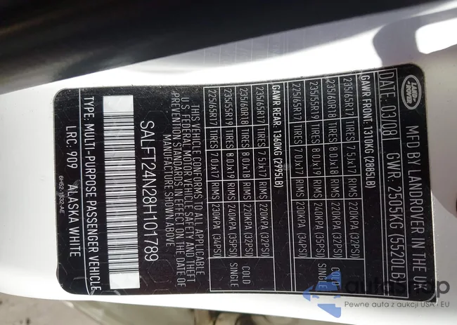 SALFT24N28H101789: 42433174