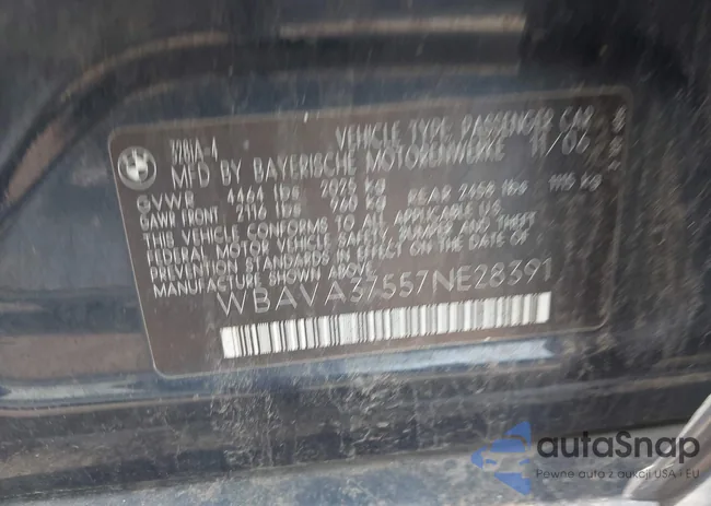 WBAVA37557NE28391: 42433177