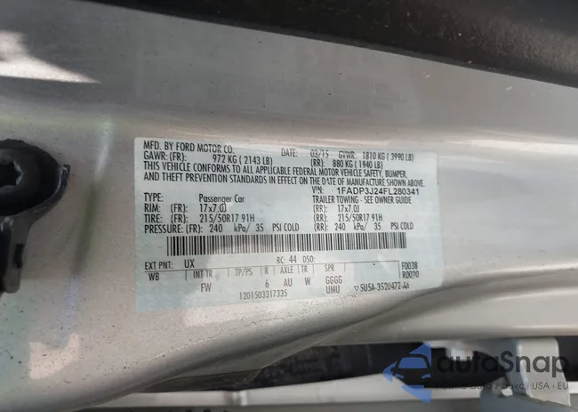 1FADP3J24FL280341: 42433208