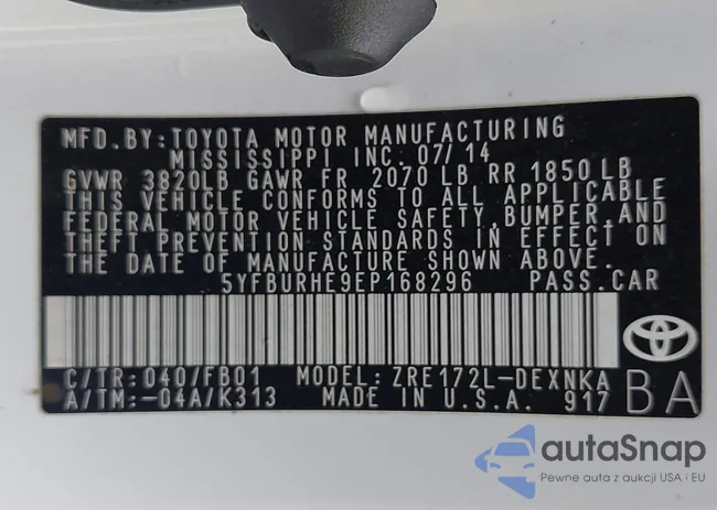 5YFBURHE9EP168296: 42433215