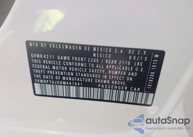 3VWDP7AJ5DM441541: 42433332