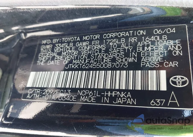 JTKKT624550087073: 42432453