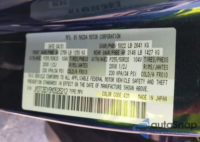 JM3TCBDY6M0526212: 42432569