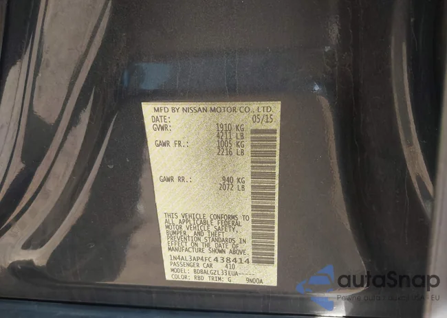 1N4AL3AP4FC438414: 42432577