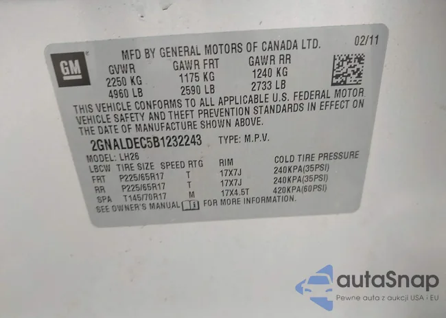 2GNALDEC5B1232243: 42432651