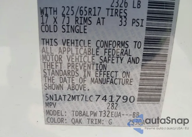 5N1AT2MT7LC741790: 42433877