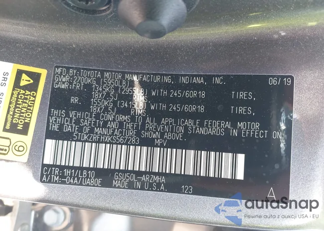 5TDKZRFHXKS567283: 42433953