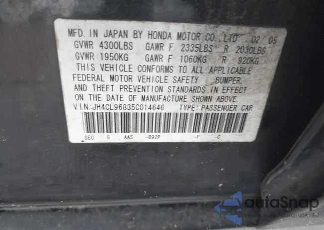 JH4CL96835C014646: 42433996