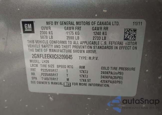 2GNFLEEK8C6209045: 42433588