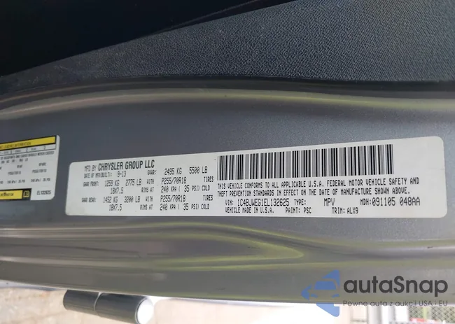 1C4BJWEG1EL132625: 42434794