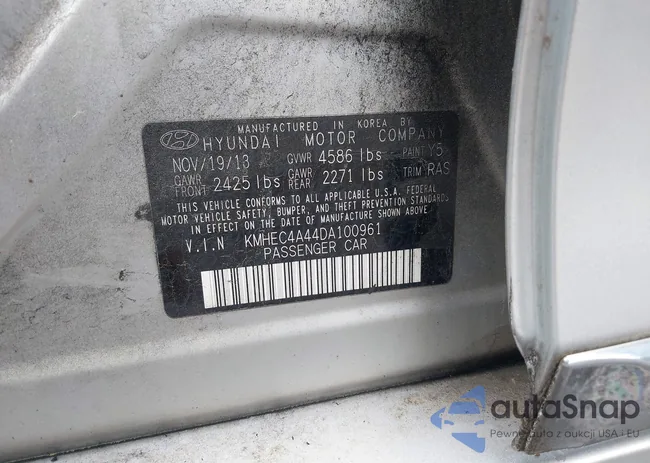 KMHEC4A44DA100961: 42434818