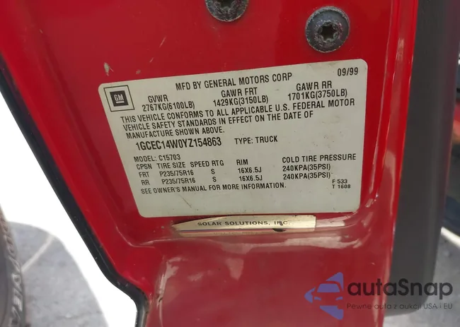 1GCEC14W0YZ154863: 42434909