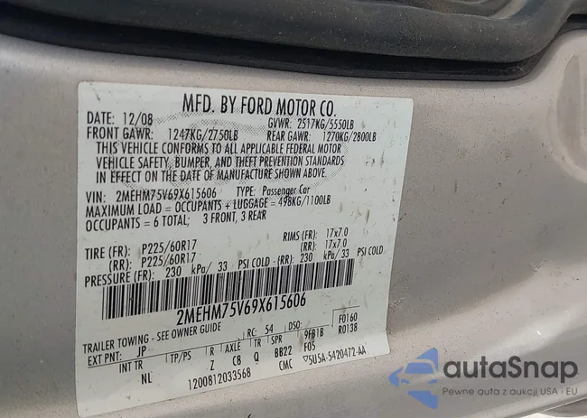 2MEHM75V69X615606: 42434913