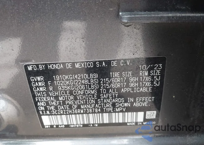 3CZRZ2H36RM738784: 42435150