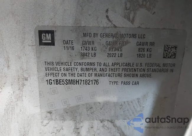 1G1BE5SM8H7182176: 42435331