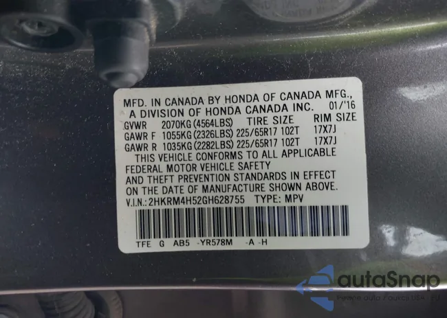 2HKRM4H52GH628755: 42434440