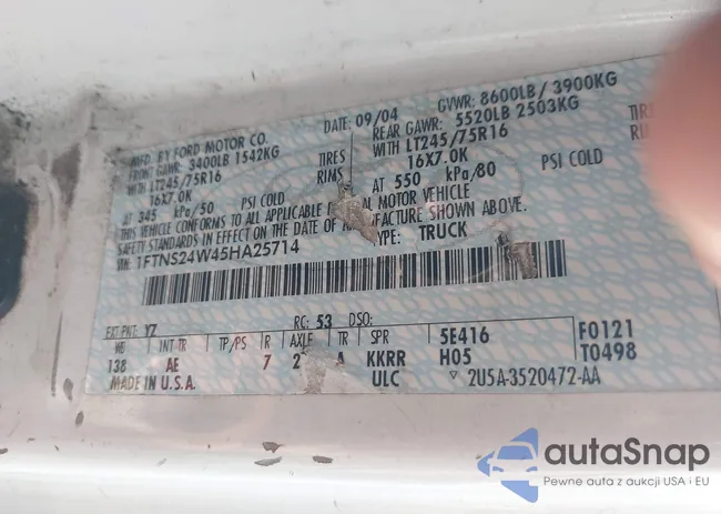 1FTNS24W45HA25714: 42434486