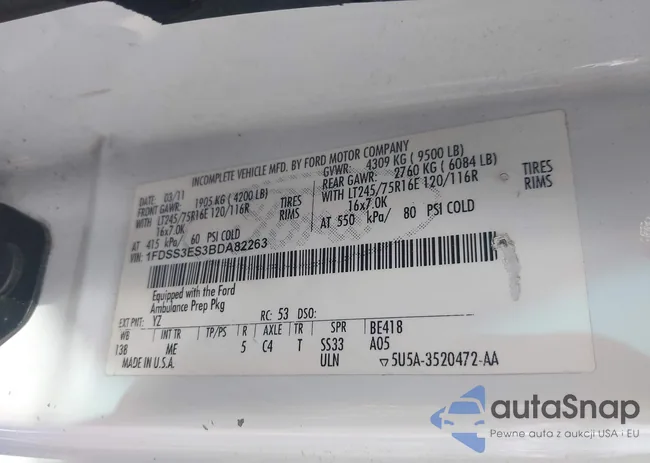 1FDSS3ES3BDA82263: 42434489