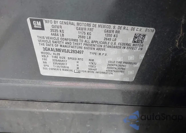 3GKALMEV0JL283497: 42434517