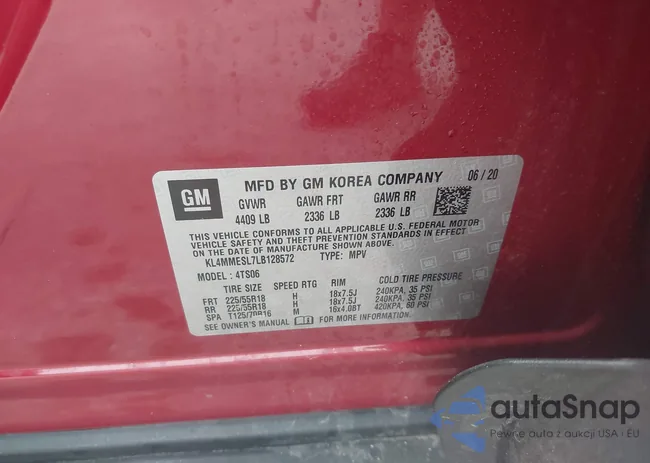 KL4MMESL7LB128572: 42434609