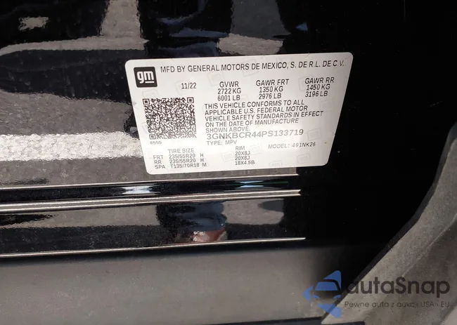 3GNKBCR44PS133719: 42434657