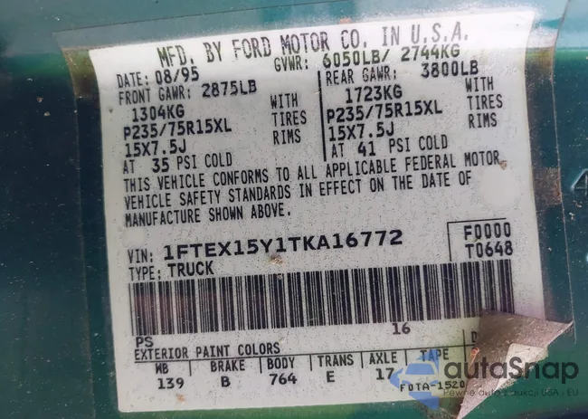 1FTEX15Y1TKA16772: 42434669