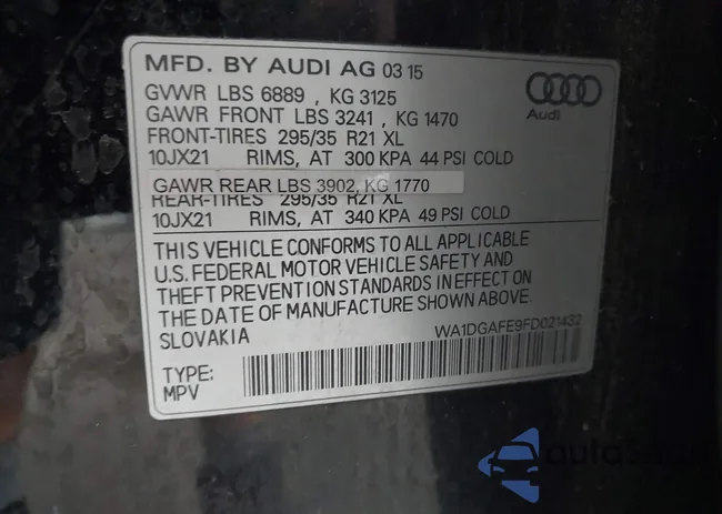 WA1DGAFE9FD021432: 42436005