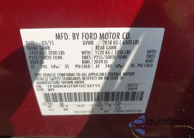 1FM5K8GT8FGC32713: 42436180