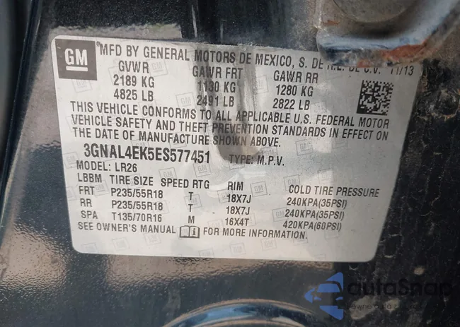 3GNAL4EK5ES577451: 42436219