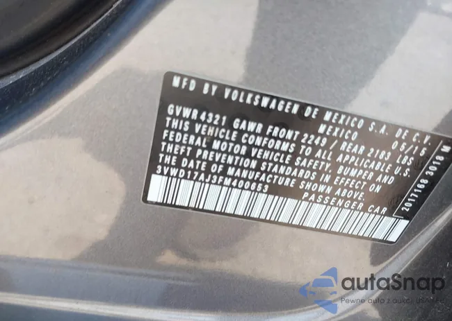 3VWD17AJ3FM400653: 42436240