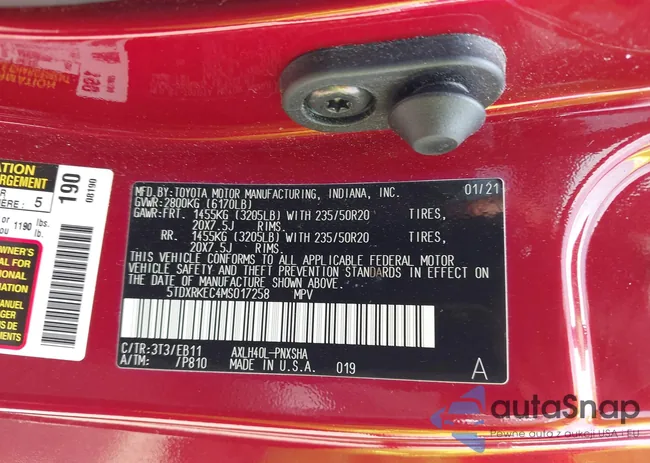 5TDXRKEC4MS017258: 42435468