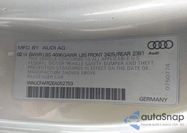 WAUCFAFR2EA052753: 42435577