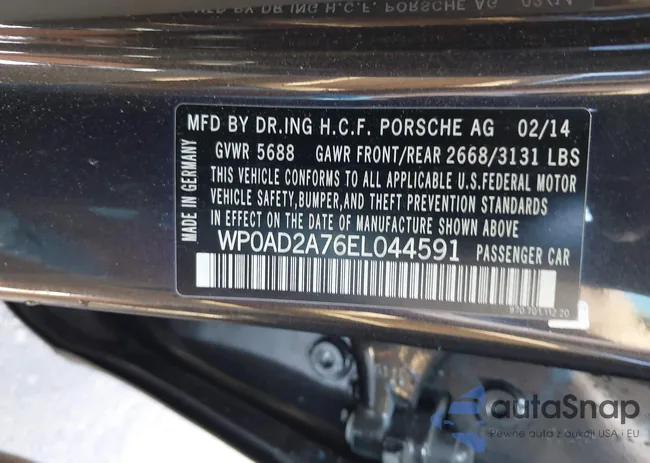 WP0AD2A76EL044591: 42436817