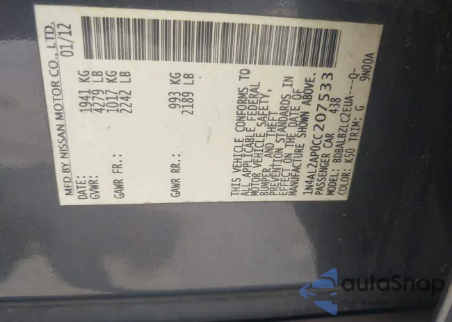 1N4AL2AP0CC207533: 42436856