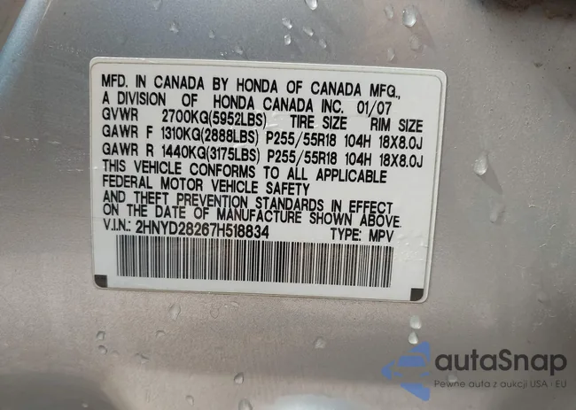 2HNYD28267H518834: 42436877