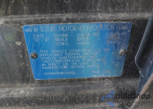 JS2YB413485101706: 42436897