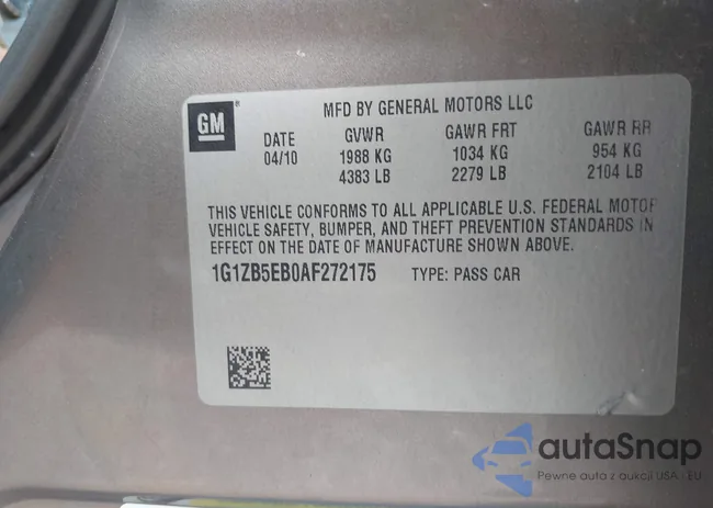 1G1ZB5EB0AF272175: 42436923