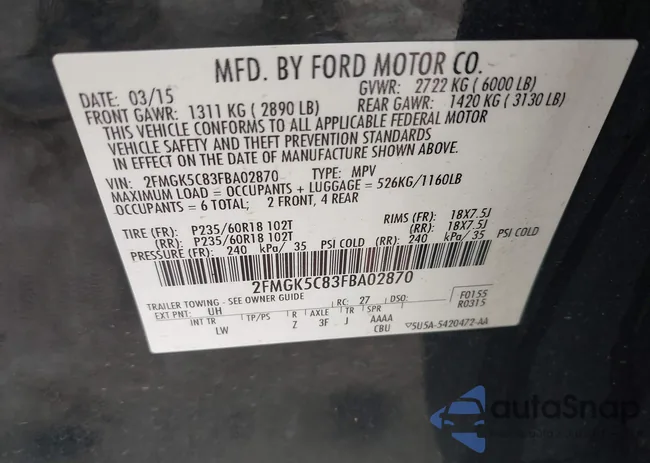 2FMGK5C83FBA02870: 42436933