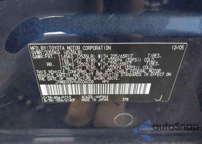 JTMBD33V965006008: 42437304